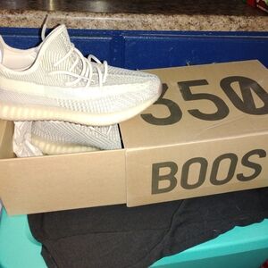 Adidas Yeezy Boost 350 V2 in Light Gray and Cream